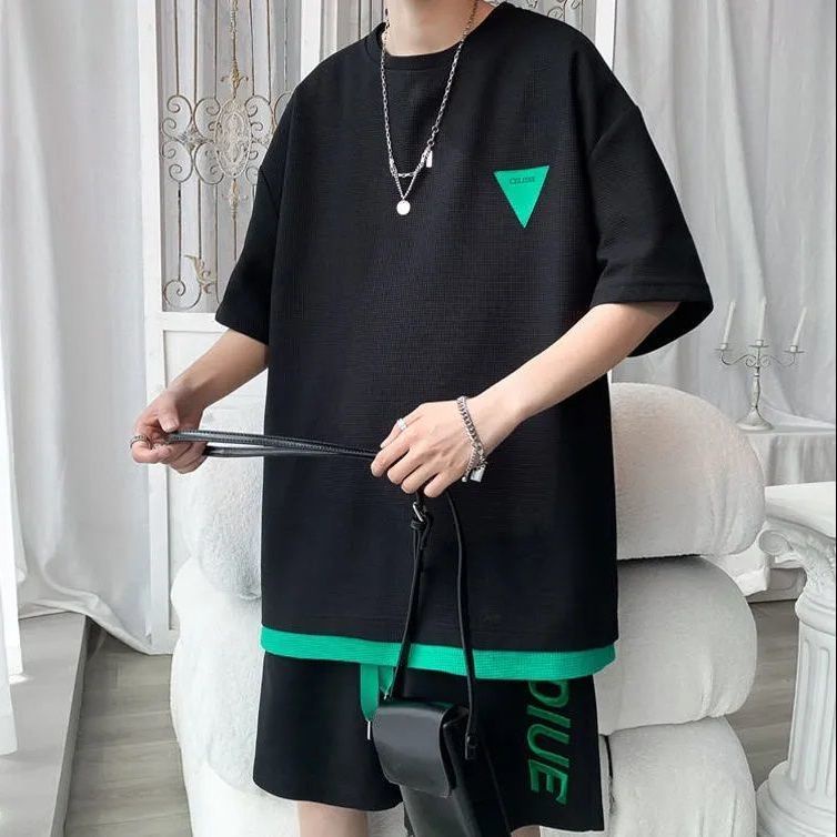 Bộ Đồ Thể Thao Ngắn Tay Dáng Rộng Thời Trang Dành Cho Nam