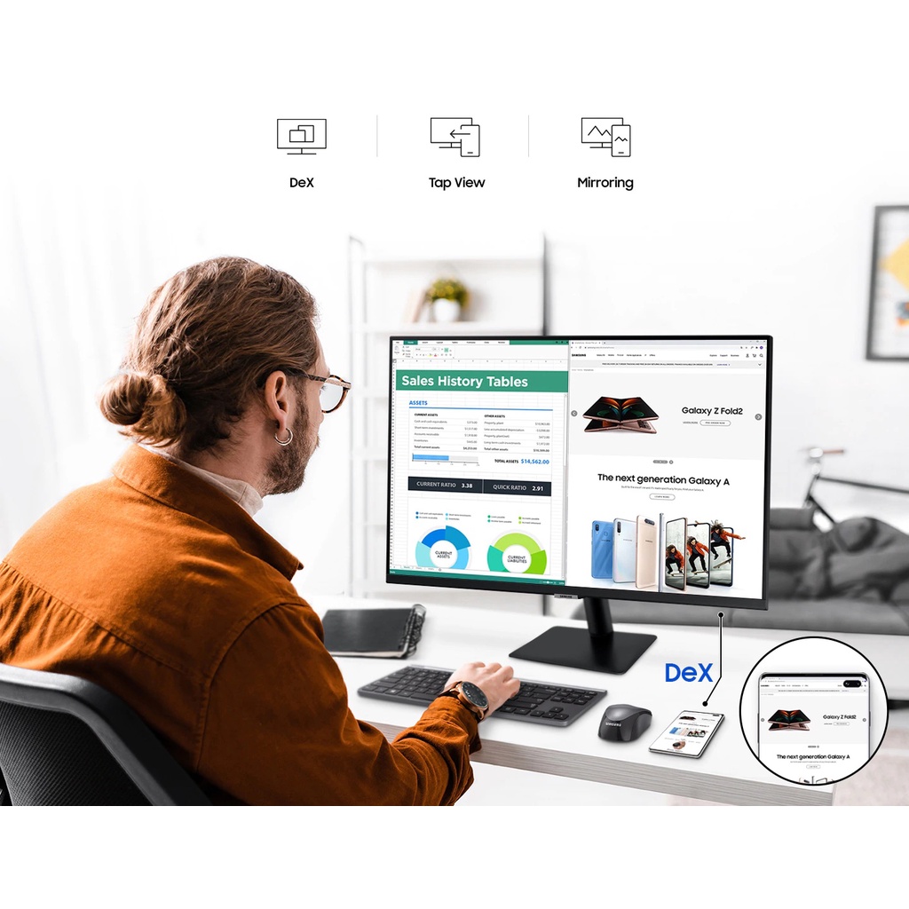 Màn hình thông minh Samsung M7 UHD Dòng 32inch LS32AM700 | BigBuy360 - bigbuy360.vn