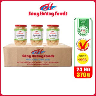 1 Thùng 24 Hũ Cà Pháo Muối Ngâm Chua Ngọt Sông Hương Foods Hũ 370gĂn kèm cơm , bún , phở , mì tôm , ăn vặt , thịt nướng