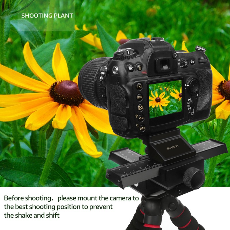 New Stock SHOOT 4-Way Macro Focusing Rail Slider/Close-Up Photography