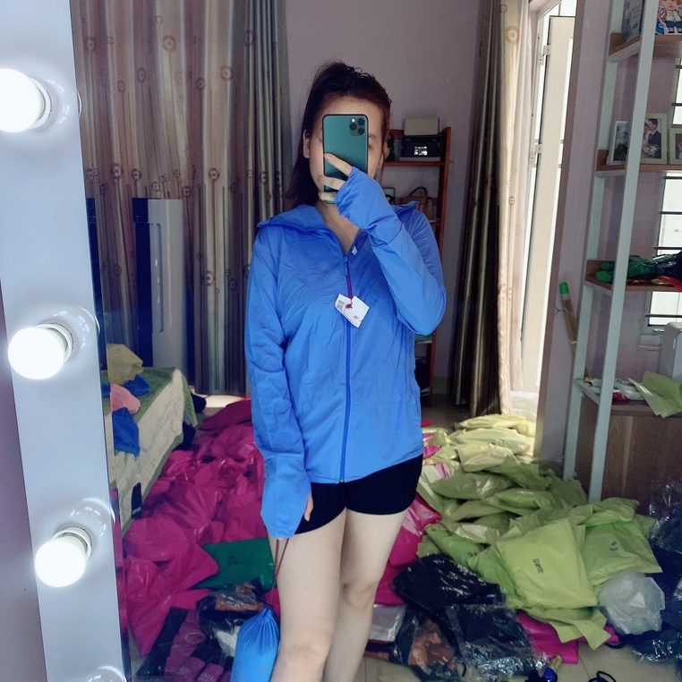 [Ảnh Thật] Áo Chống Nắng Nữ FREESHIP Kim Cuơng Thông Hơi Túi Cuộn Vải Nhật Có Túi Khóa Siêu Hot 2022