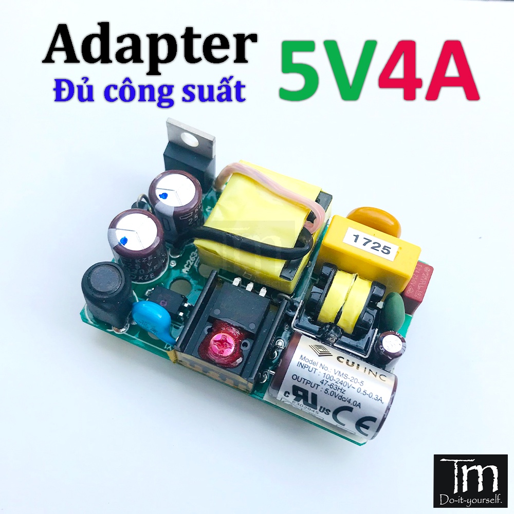 Nguồn AC-DC 5V - 4A Loại Tốt Đủ Công Suất