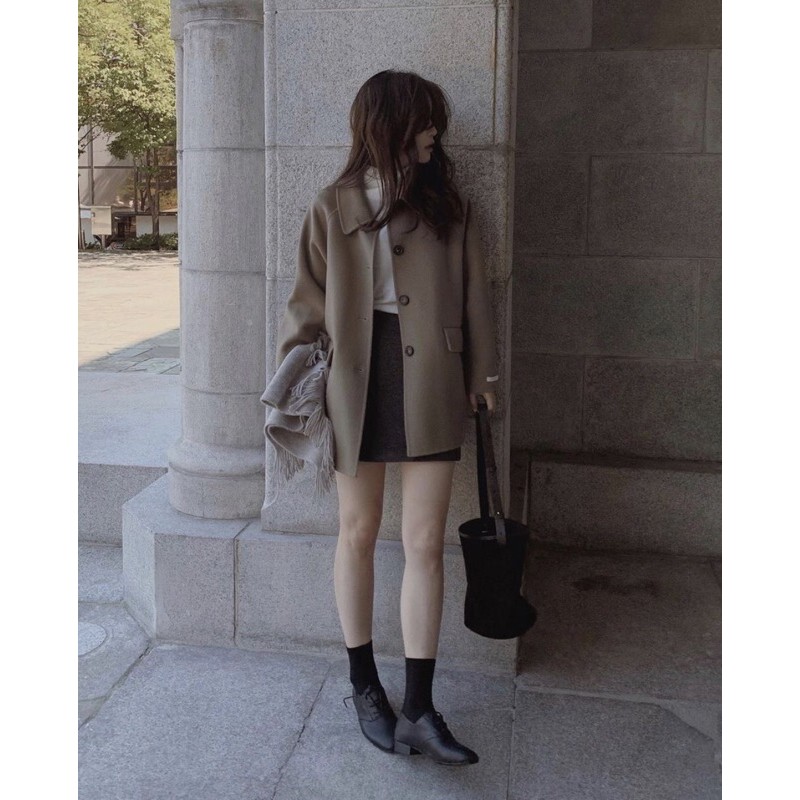 Áo khoác dạ nâu tây hot hit 2020 (hàng sẵn/có hình thật) | BigBuy360 - bigbuy360.vn