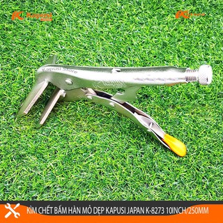 Kìm chết bấm hàn mỏ dẹp kapusi japan 10inch/250mm