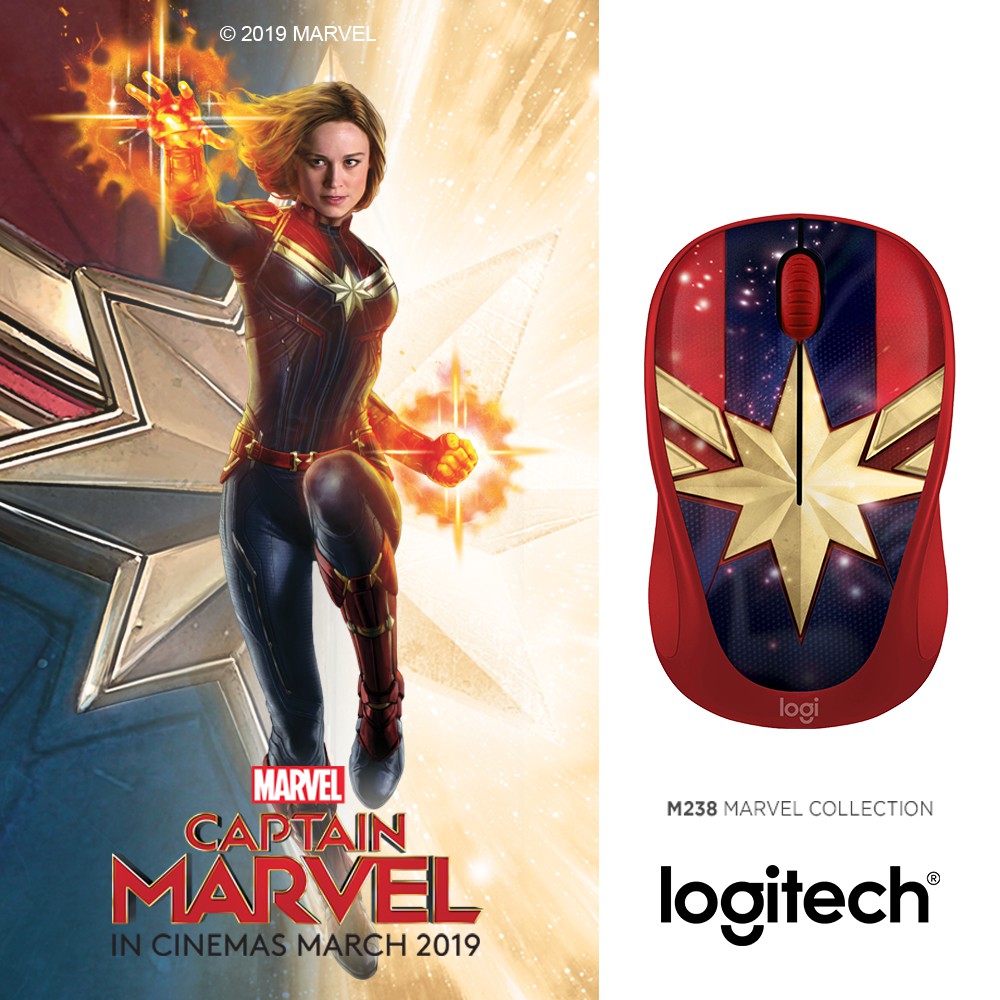 [Mã 267ELSALE hoàn 7% đơn 300K] Chuột không dây Logitech M238 Marvel