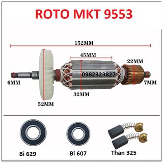 Roto Máy Mài MKT- 9553 , Ruột Máy Mài 100% Dây Đồng
