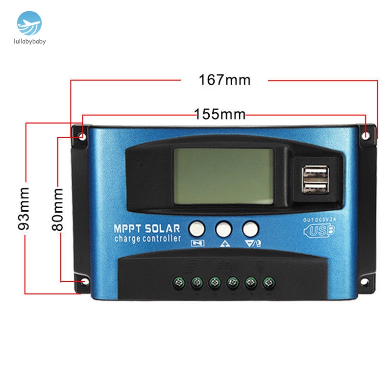 Bộ Điều Khiển Sạc Năng Lượng Mặt Trời 40a-100a Mppt 12v/24v