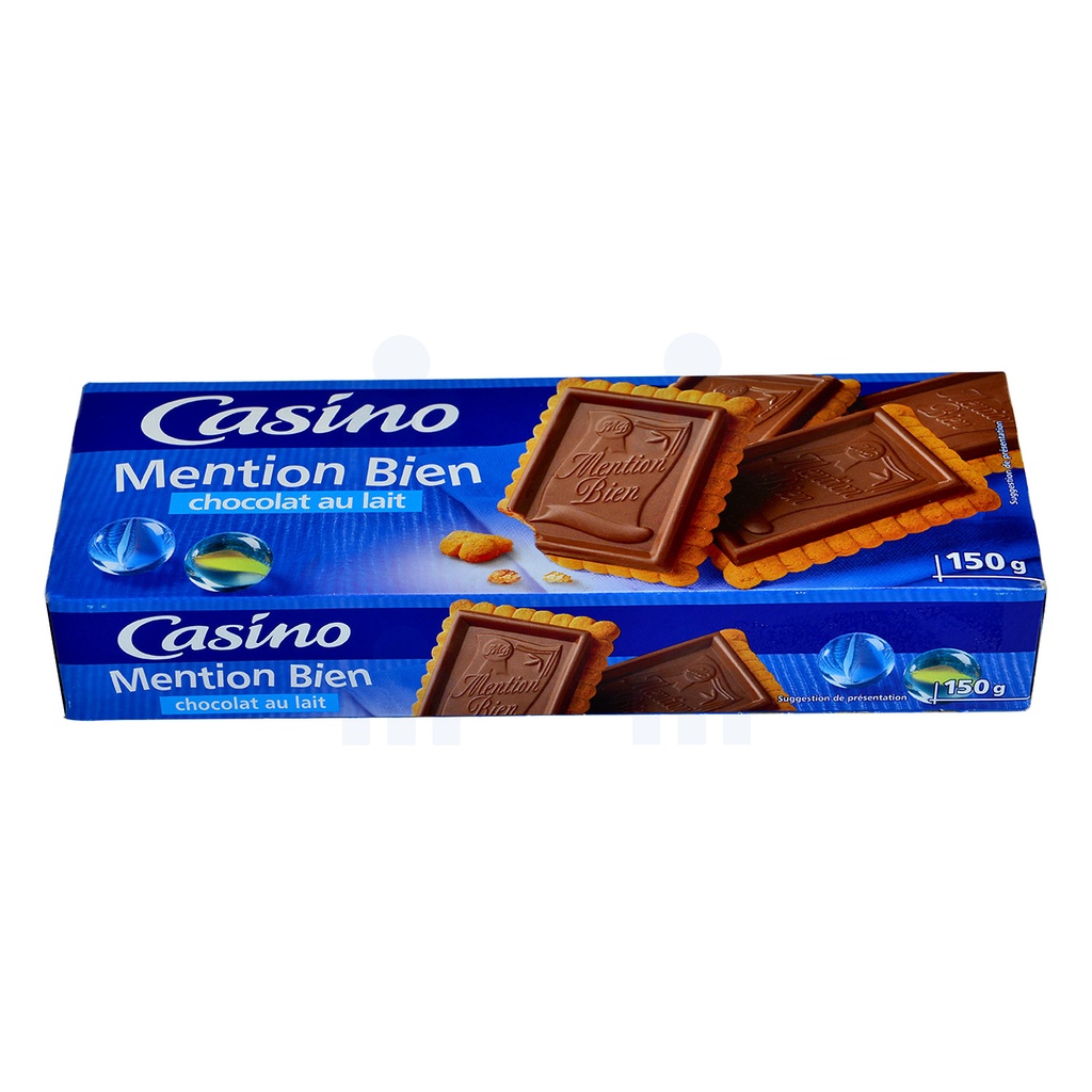 Bánh Quy Bơ Socola Sữa Casino 150g Nhập Khẩu - Casino Biscuits Mention Bien Chocolat au Lait