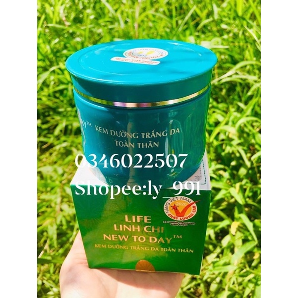 (Hàng chuẩn) Kem dưỡng trắng da body Linh Chi New Today hộp 90gram | BigBuy360 - bigbuy360.vn