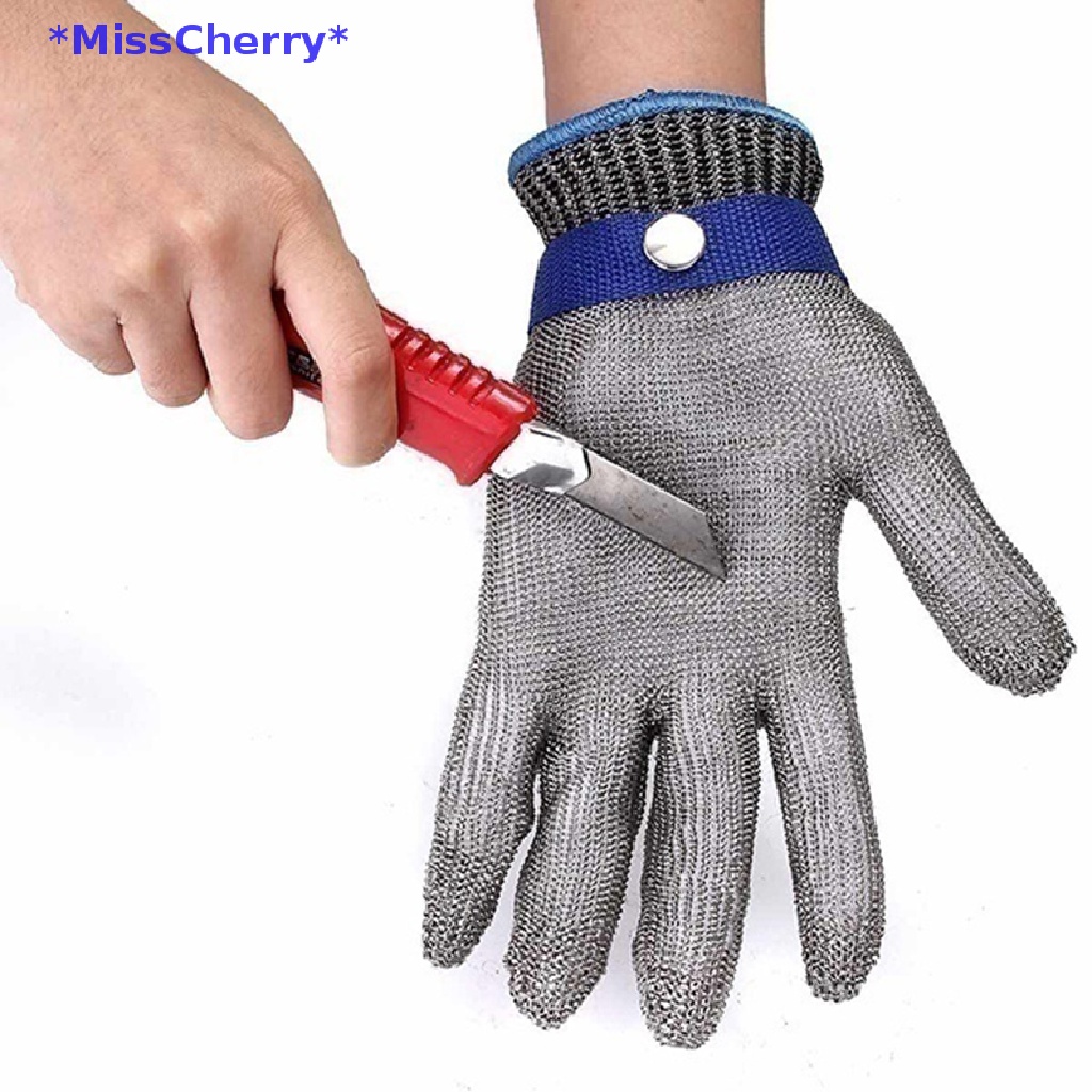 Găng Tay Chống Cắt Dây Bằng Thép Không Gỉ Bền Bỉ An Toàn Mới