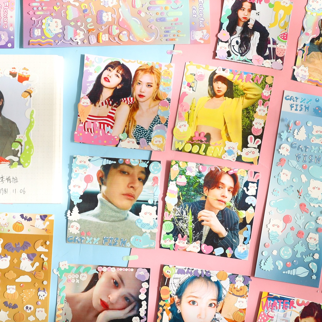 [20 Mẫu] Sticker Hình Dán Trang Trí Toploader Sổ Bujo Pet Family Favorite Collection