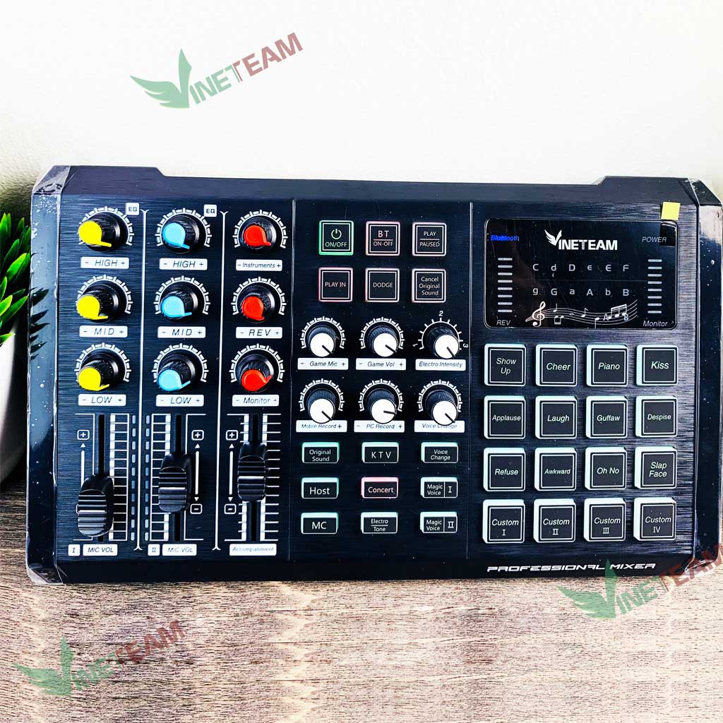 Sound card S8 2020 Có 2 Cổng Mic Và Tích Hợp Cổng Nhạc Cụ✔Hát Karaoke Live tream Thu Âm Thế Hệ Mới✔ K