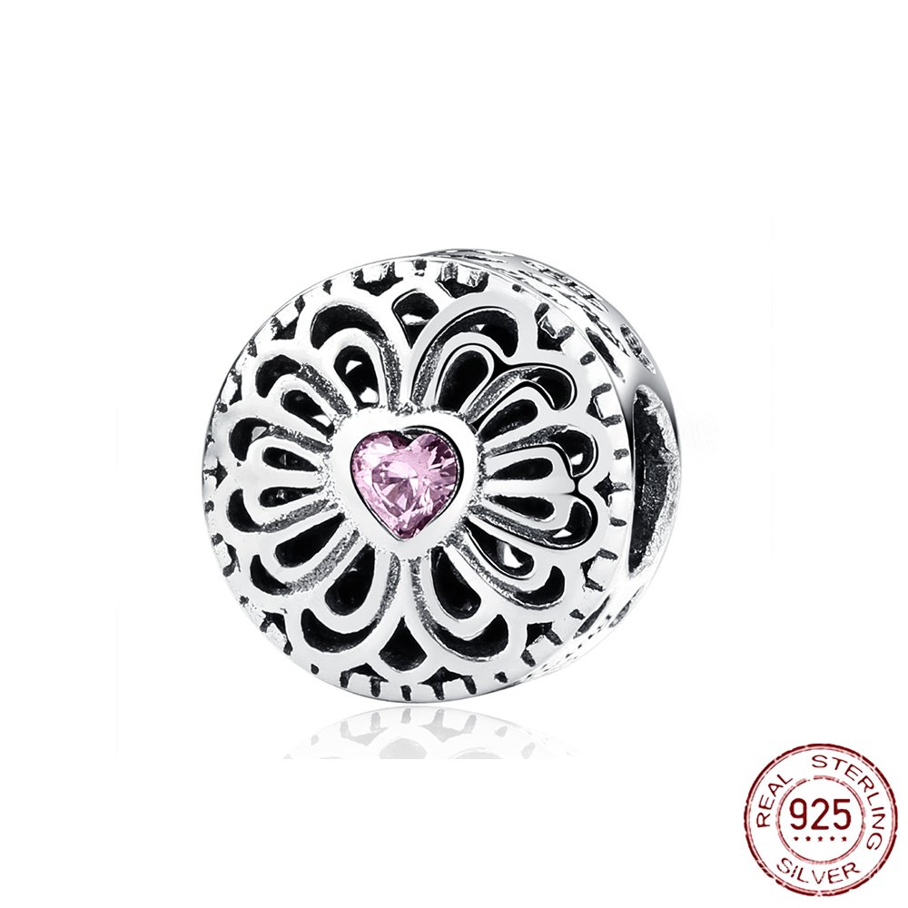 Hạt charm bạc 925 thiết kế thời trang nhiều mẫu mã thích hợp cho vòng tay Pandora