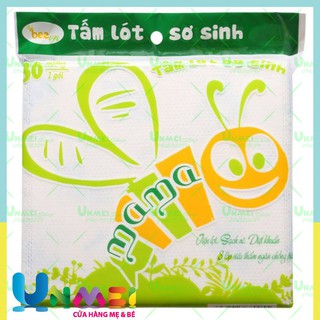 Tấm lót phân xu  sơ sinh cho bé Mama 30 tờ/túi họa tiết vui nhộn