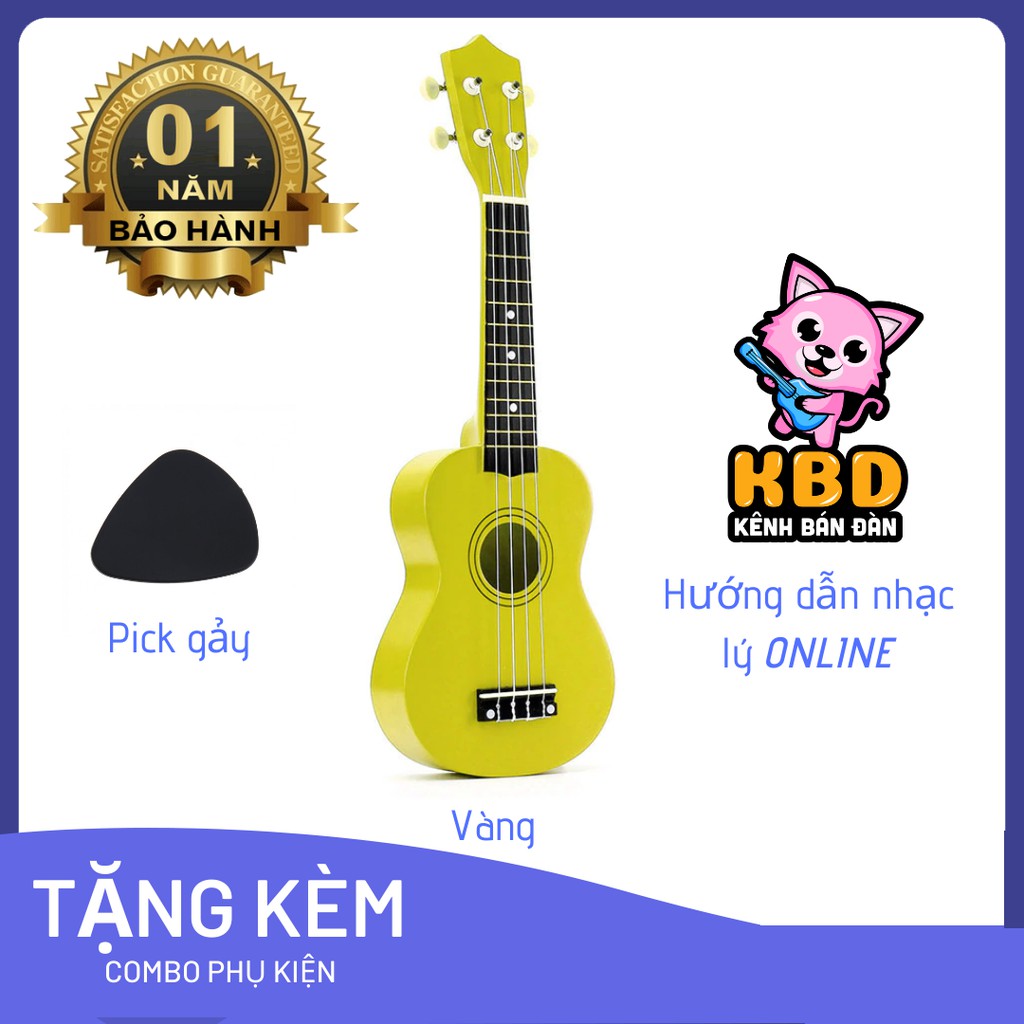 Đàn Ukulele 21 nhiều màu nhiều quà tặng