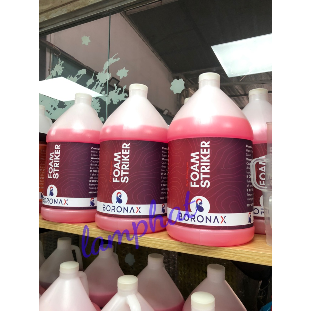 Nước Rửa Xe Bọt Tuyết Boronax 3.78L [Tỉ lệ pha 1:500] - (Nhập Khẩu Mỹ)