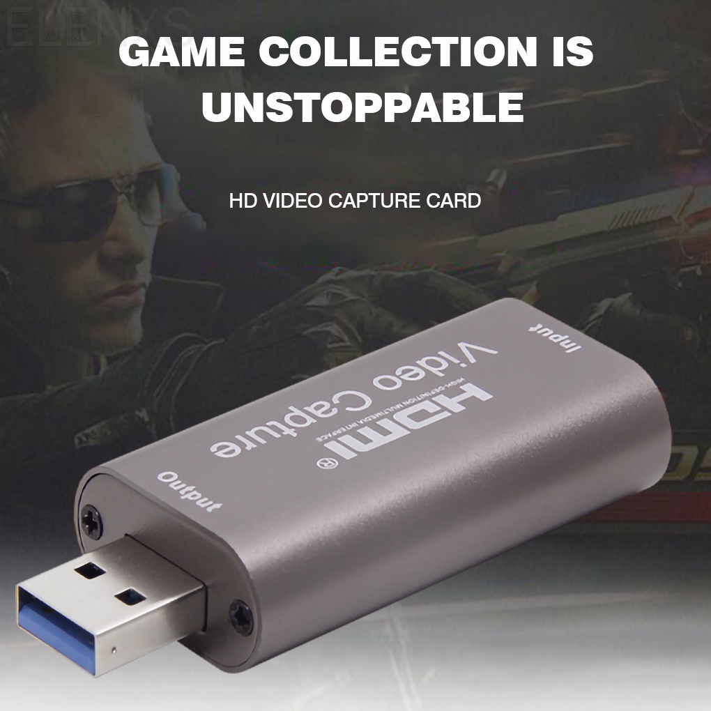 Thẻ thu đồ họa quay video chơi game dạng USB 3.0 1080P HD 60fps dùng phát trực tuyến