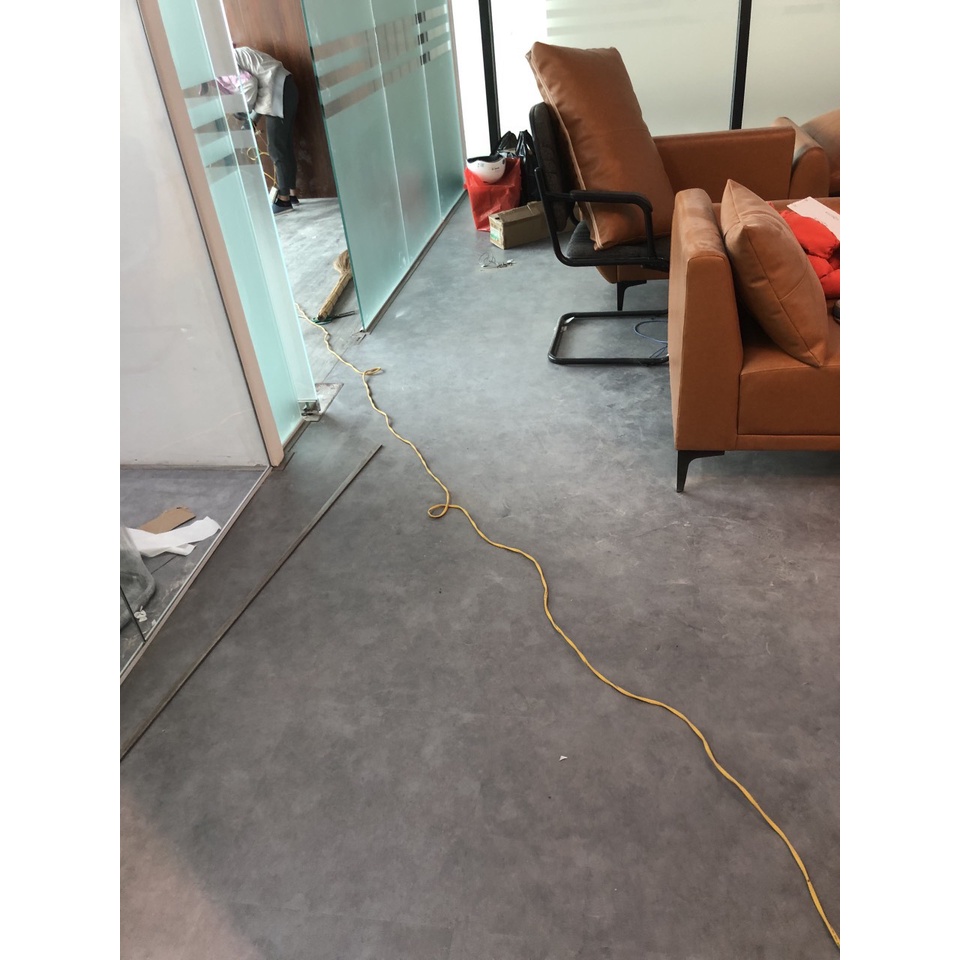 Sàn Nhựa giả Bê tông có keo sẵn