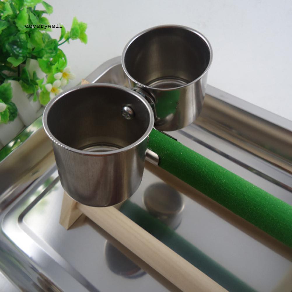 Cốc đựng đồ ăn + thức uống cho chim vẹt tiện lợi