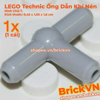 [1 Cái] LEGO Technic Ống Dẫn Khí Nén Hình Chữ T Xám Nhạt ID 4211508 4697