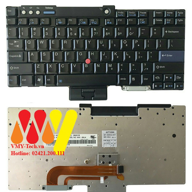 Bàn Phím Lenovo IBM Thinkpad T60 T61 R60 R61 Z60 Z61 T400 T500 W500 R400 R500 W700 W3