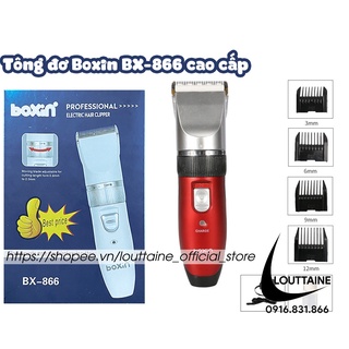 Tông đơ cắt tóc BOXIN BX-866 tích điện sạc pin đầy đủ phụ kiện Tông đơ cắt tóc người lớn trẻ em thú cưng