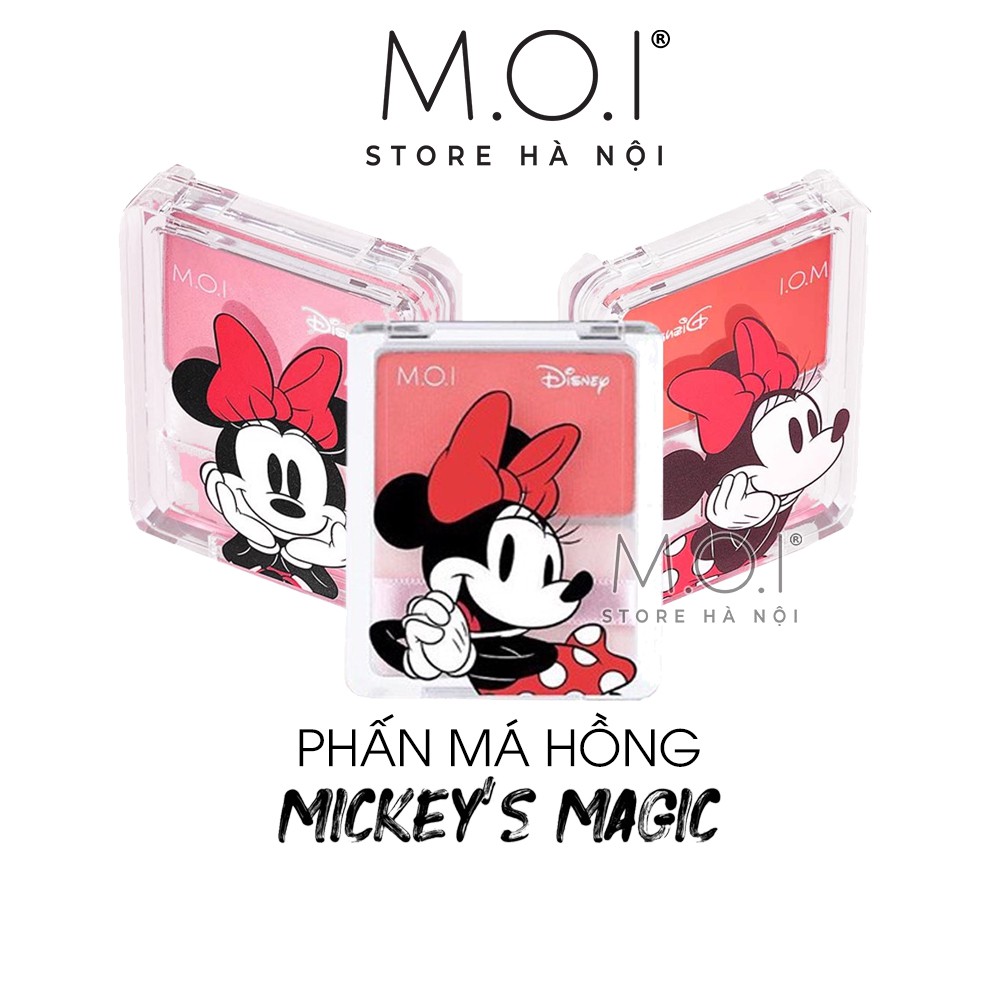 Phấn má hồng Mickey's Magic 3 tone màu ♥️ Phấn má hồng M.O.I Cosmetics Hồ Ngọc Hà phiên bản giới hạn