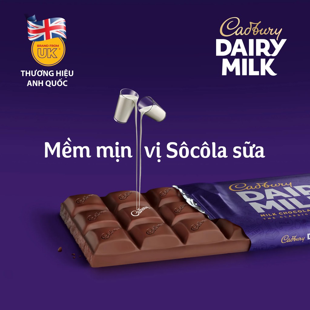 [Giảm 5K cho đơn từ 50K] Set Quà Tặng Socola Cadbury Dairy Milk 148g