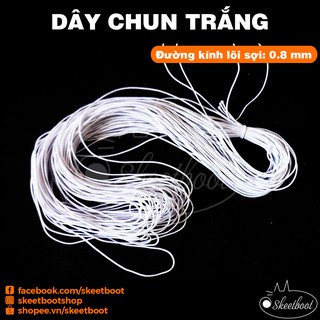 Dây chun xỏ vòng 0.8mm - Dây thun tập cầu lông - Dây xỏ vòng dây chỉ thun co giãn tốt - Dây xỏ vòng kandi EDM festival