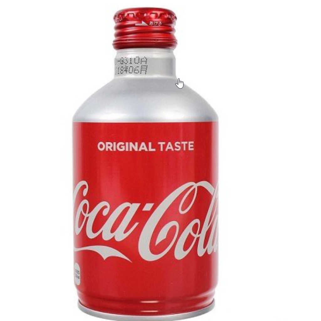 Coca Cola Nhật Bản chai nhôm nắp vặn 300ml