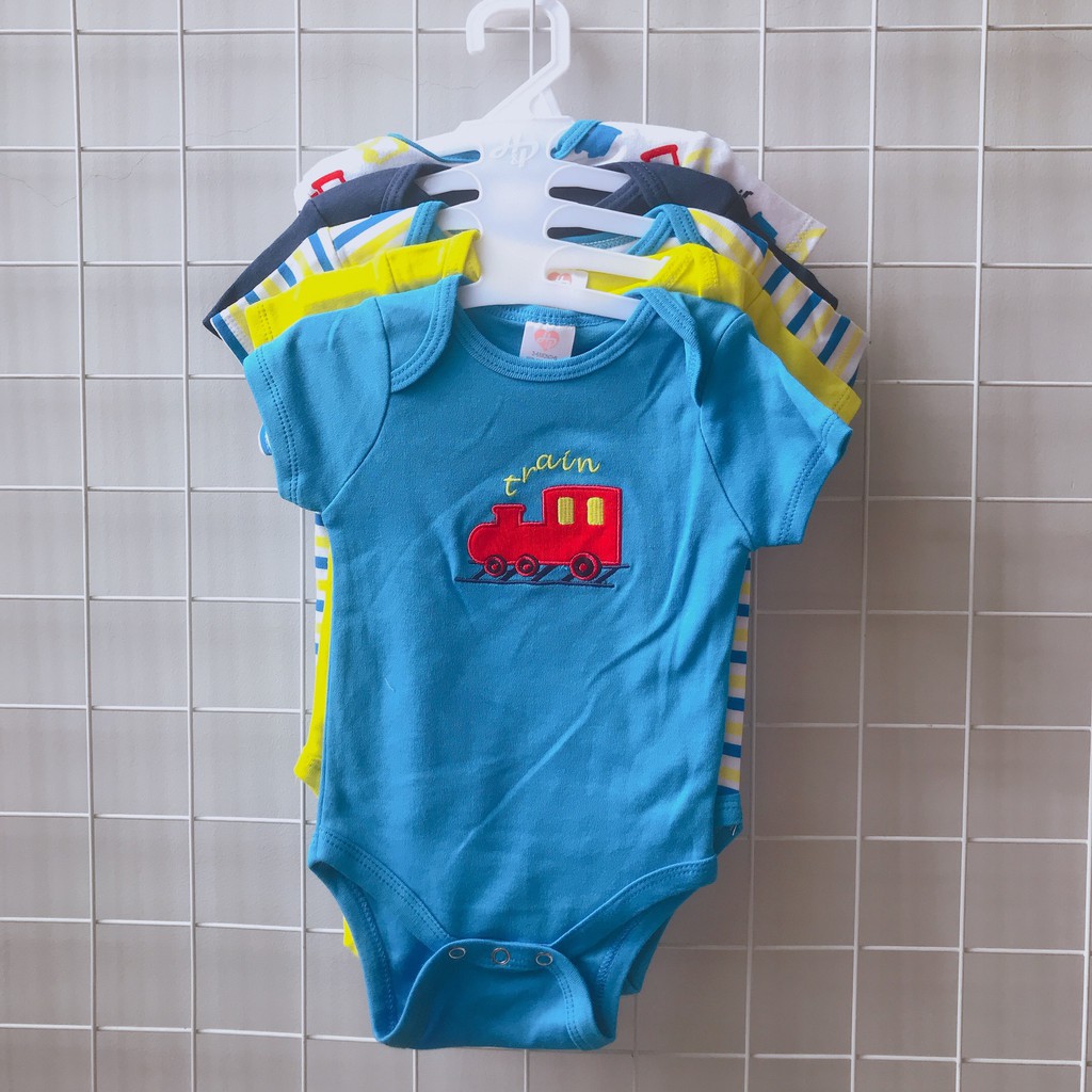 Set 5 Body chip, body suit cộc tay xuất dư cho bé