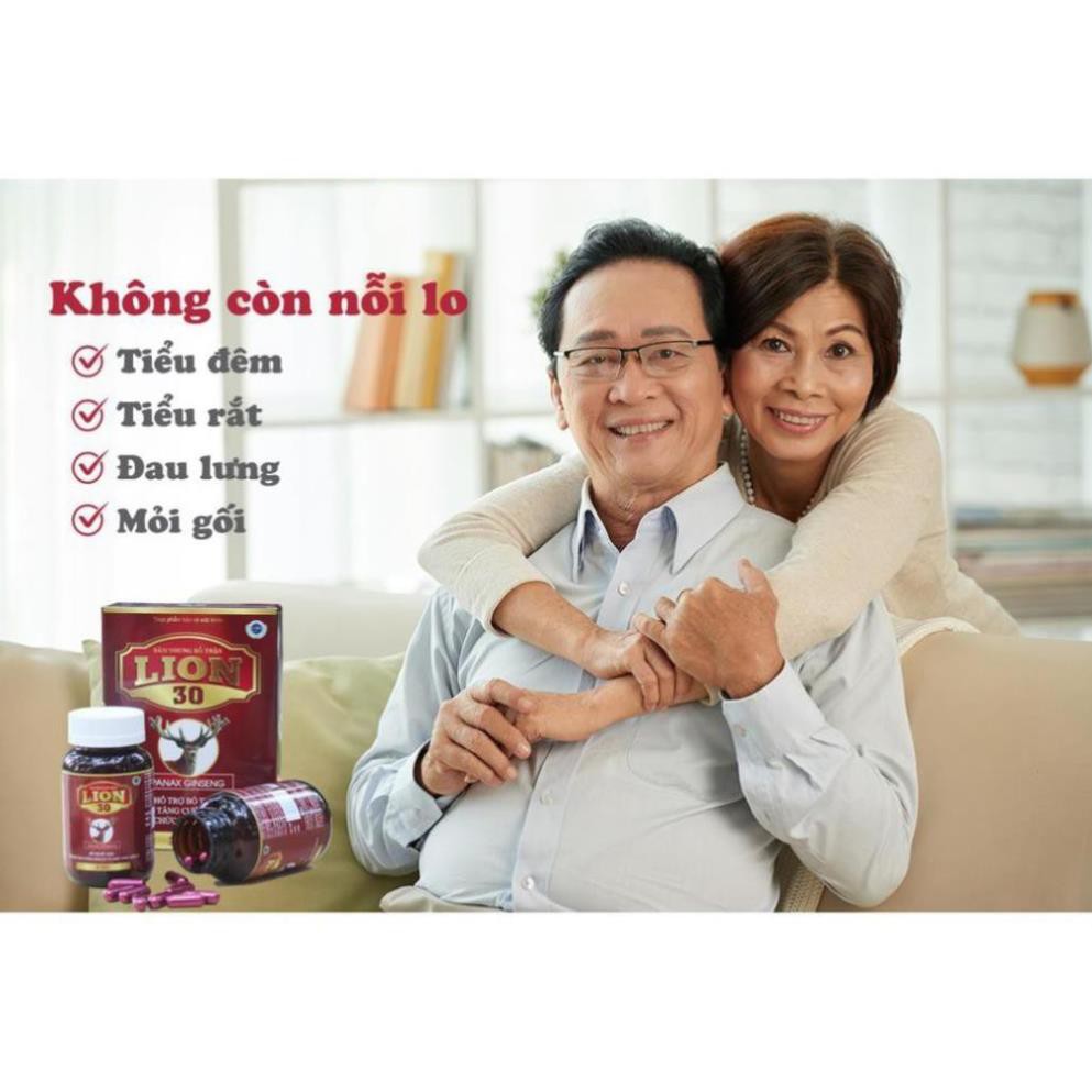 Giảm Tiểu Đêm, Tiểu Nhiều Lần 👍 CHÍNH HÃNG👍  Tăng cường sinh lý nam- Sâm Nhung Bổ Thận Lion 30 (Lọ 30v) | BigBuy360 - bigbuy360.vn