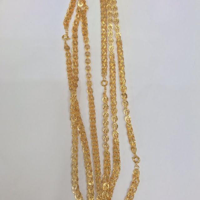 Dây chuyền nữ đồng tiền dài mạ vàng 18k