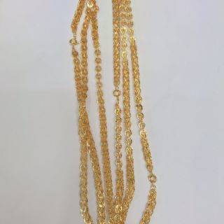 Dây chuyền nữ đồng tiền dài mạ vàng 18k