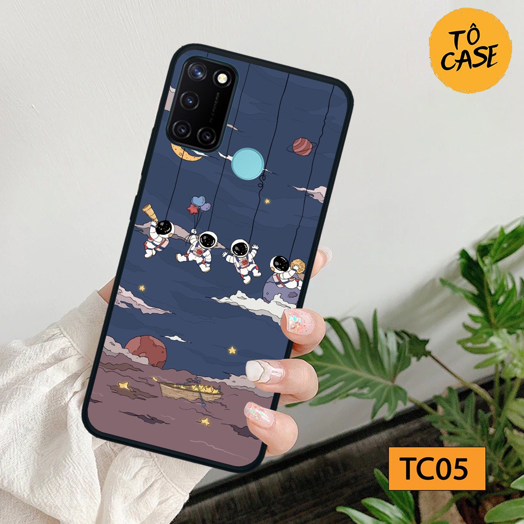 Ốp lưng Realme C11 / C12 / C15 / C17 / C20 in hình vũ trụ ngân hà cá tính đáng yêu, chất liệu in uv cao cấp