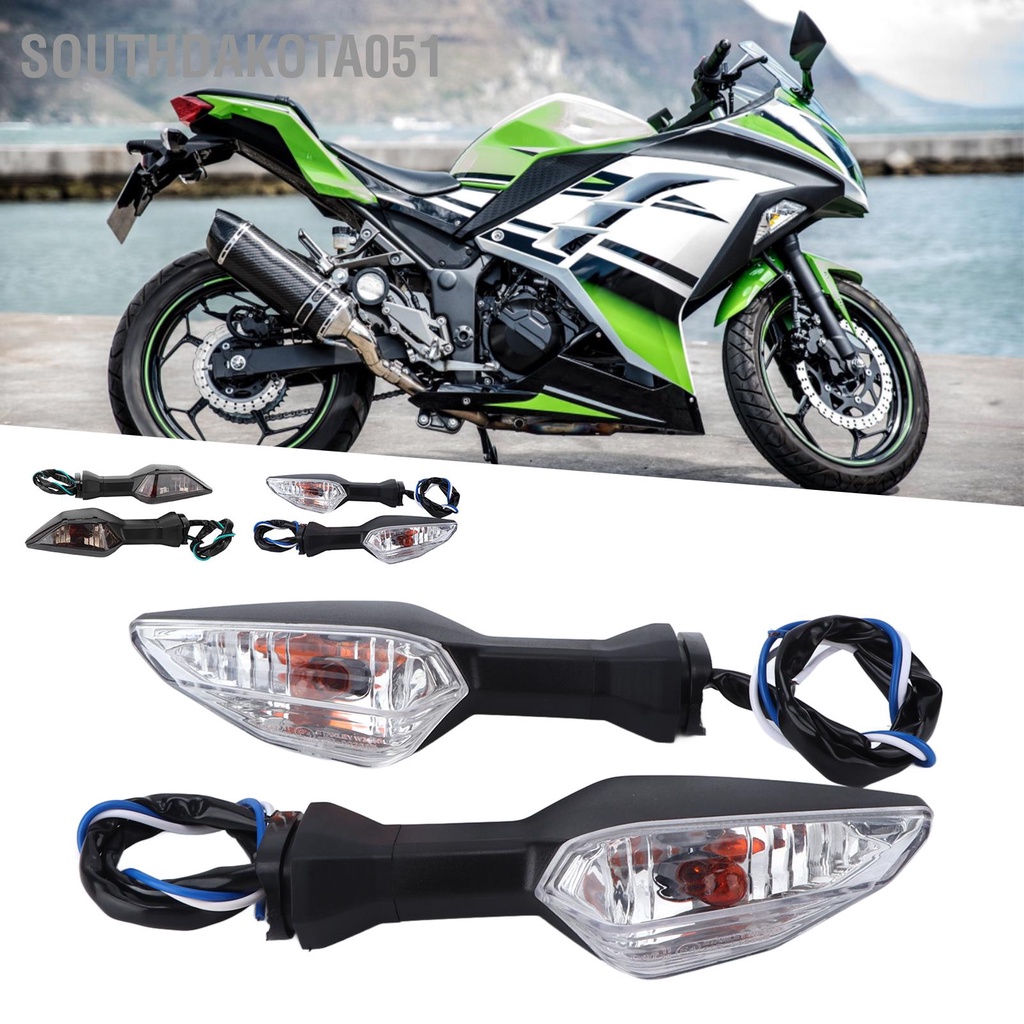 [Hàng Sẵn] Đèn Xi Nhan xe máy Ánh sáng vàng cho KAWASAKI NINJA 250 300 400 650 1000 2018‑2020 12V【Southdakota051】