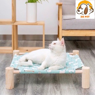 Giường Gỗ Nằm Cho Mèo / Thú Cưng Phong Cách Nhật