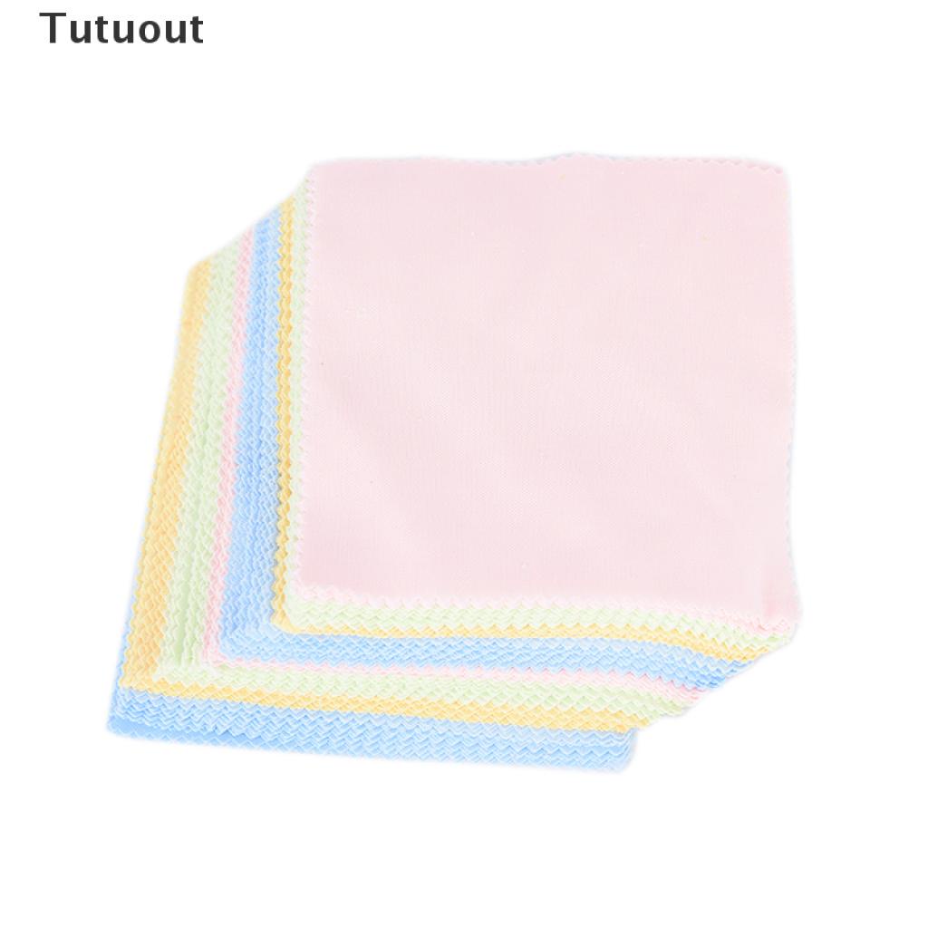 Set 10 Khăn Lau Kính / Màn Hình Điện Thoại / Ống Kính Máy Ảnh Bằng Vải Sợi Nhỏ