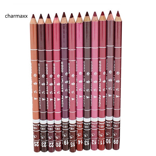 Set 12 chì kẻ viền môi chuyên nghiệp 15cm màu đẹp chống nước
 | BigBuy360 - bigbuy360.vn