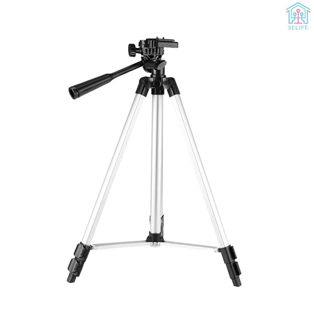 【E&amp;V】STB-3110 35-102cm Aluminum Alloy Tripod Portable Lightweight Travel 3-sections Stand w/Phone Holder 1/4