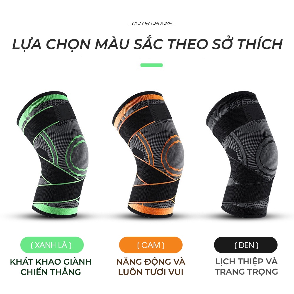 Băng Quấn Đầu Gối MixSport Bảo Vệ Đầu Gối Khi Chơi Bóng Chuyền, Bóng Đá, Chạy Bộ DBG03