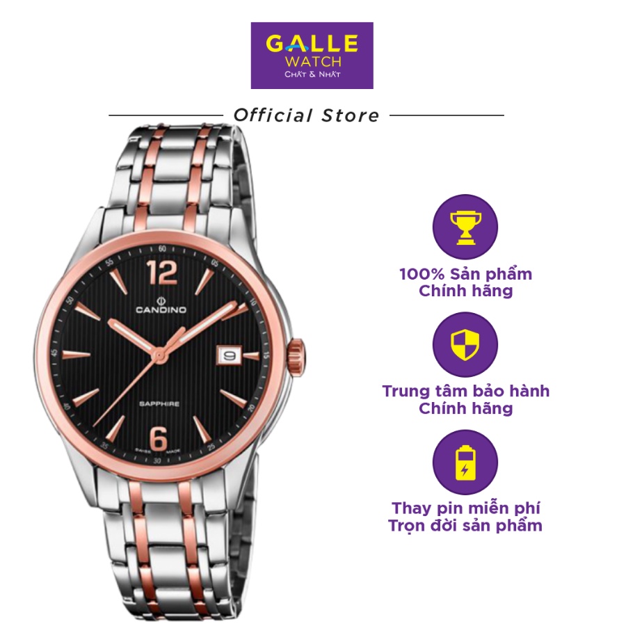 Đồng hồ Nam Candino C4616/3 - Xuất xứ Thụy Sĩ - Phân phối độc quyền Galle Watch