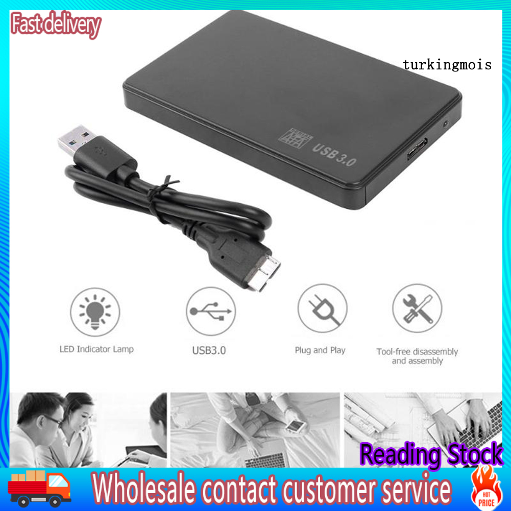 Hộp Đựng Ổ Cứng Ngoài 5gbps Usb 3.0 2.5 Inch Sata Kèm Phụ Kiện