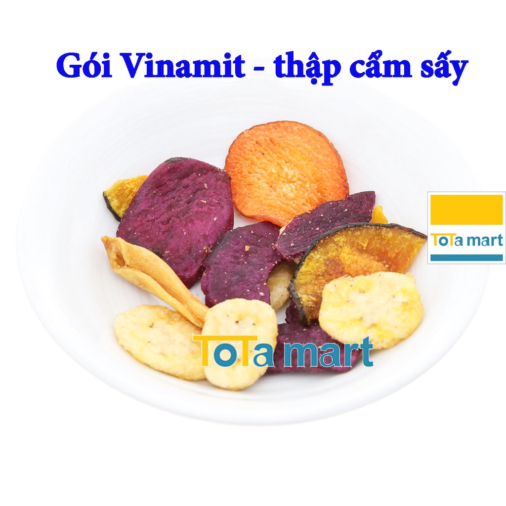 (HSD 02,04/2023) Mít sấy, trái cây sấy VINAMIT gói 100g.