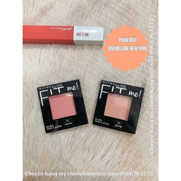 Phấn má Maybelline Fit Me Blush chính hãng Mỹ