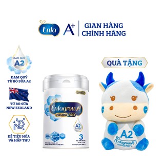 [Tặng Bò Sữa Bông Đáng Yêu] Bộ 1 Lon Sữa Bột Enfagrow A2 Neuropro 3 Cho Trẻ Từ 1 - 6tuổi – 800g