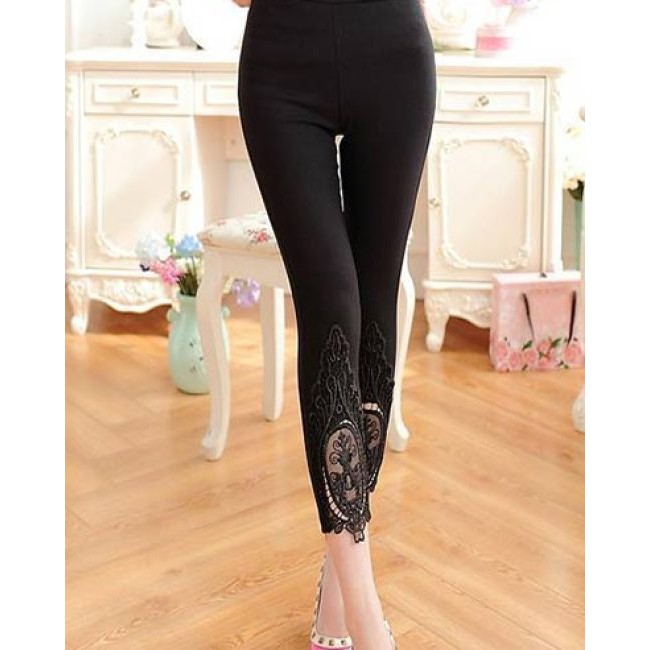 Quần Legging Phối Ren Sành Điệu | BigBuy360 - bigbuy360.vn