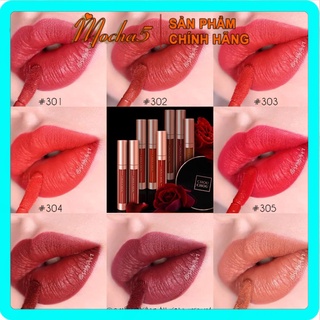 Sỉ son kem Chou Chou Professional Matt Lip Color siêu lì, lên chuẩn màu siêu mịn màu 301-308 5g