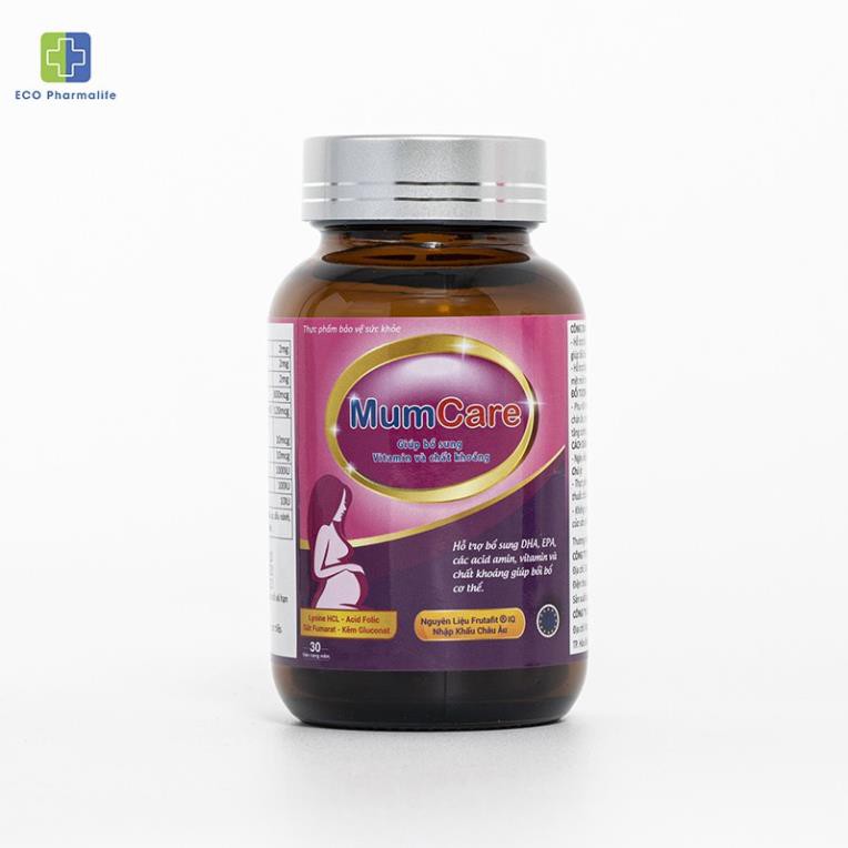 MumCare- Bổ sung Vitamin và chất khoáng (dạng lọ), tăng cường sức khỏe và sức đề kháng cho phụ nữ mang thai