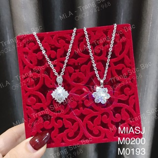 Ảnh thật Mặt dây chuyền NỮ vòng cổ Bạc Ý S925 miễn phí xi Kim cao cấp | Mi.A trang sức bạc